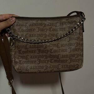 Juicy Couture Tan Crossbody Bag with Chain Detail